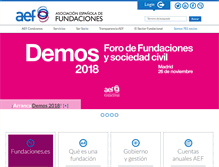 Tablet Screenshot of fundaciones.org